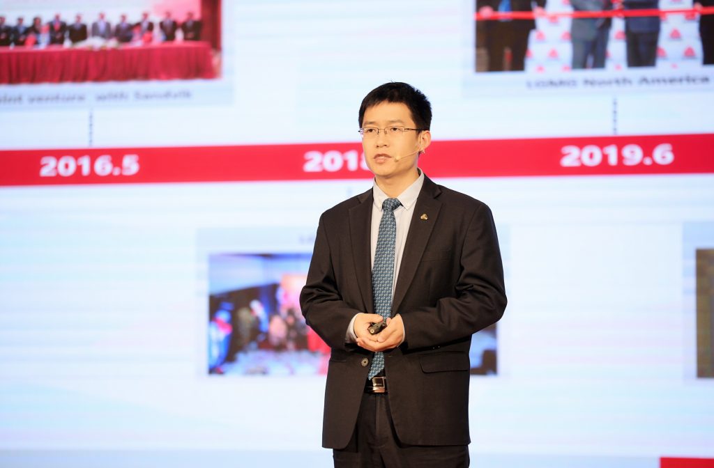 Song Yuxing, Director del Departamento de Exportación de Plataformas LGMG 