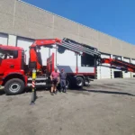 TRANSGRUAS ENTREGA UNA GRÚA FASSI F545RA A GRÚAS MINGUELLA